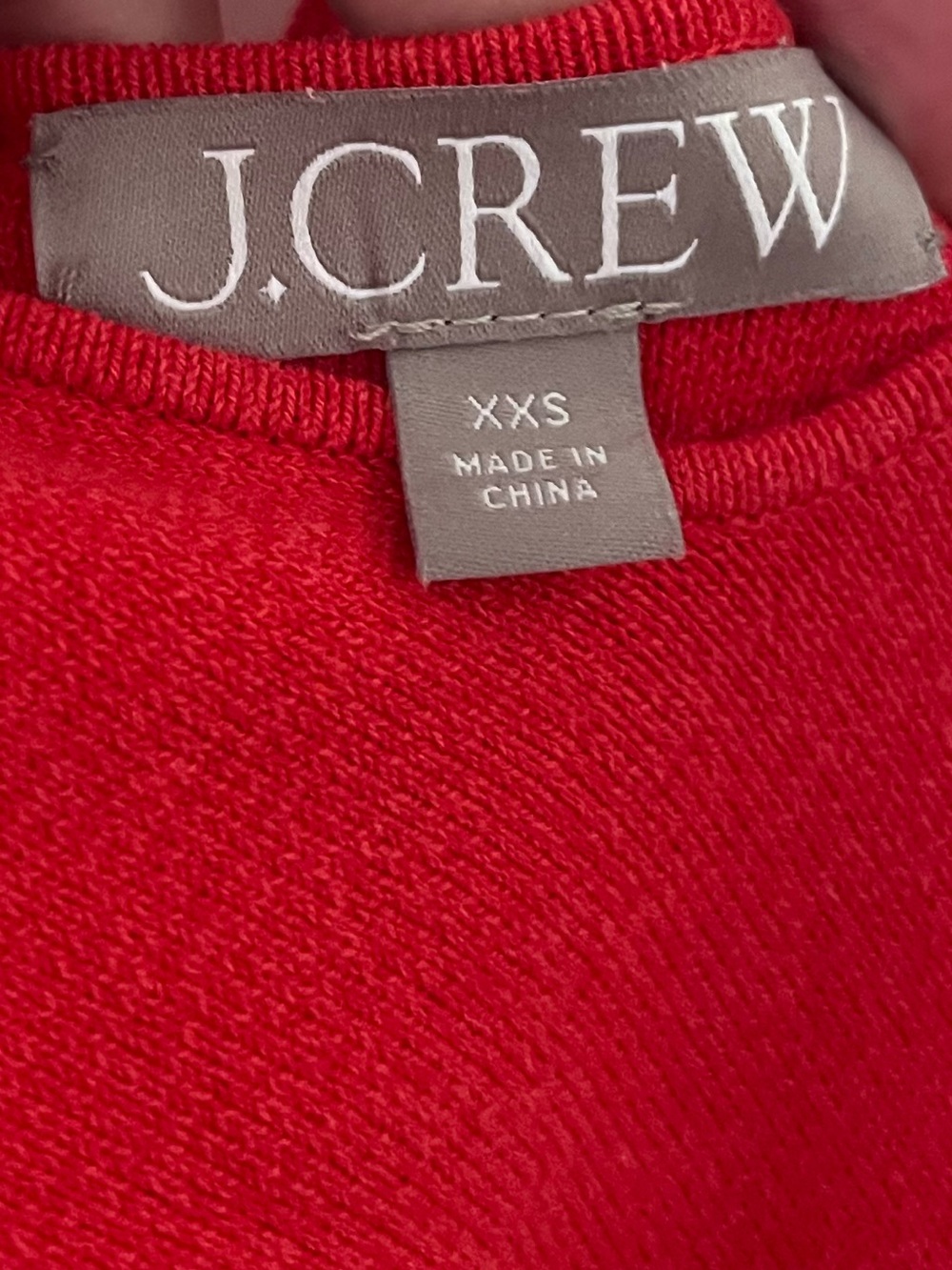 J. Crew Square Neck Mini Sweater Dress Viscose Cotton Knit Red Size XXS BR343 - Picture 5 of 12